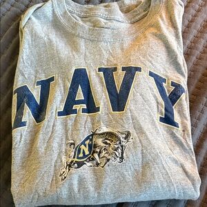 Fanatics Gray Long Sleeve Tee with Blue and Yellow Print